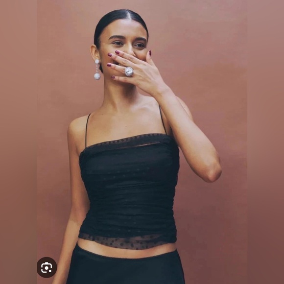 Reformation Amber Top - Black - Picture 2 of 8